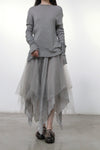 Marc le bihan 4 sewing head sweater 2747 Pearl Grey pearl gray